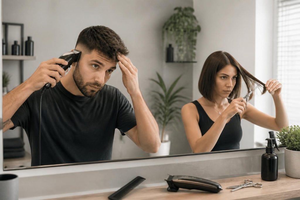 Se couper cheveux soi même : tutoriels pour carré, dégradé et tondeuse homme