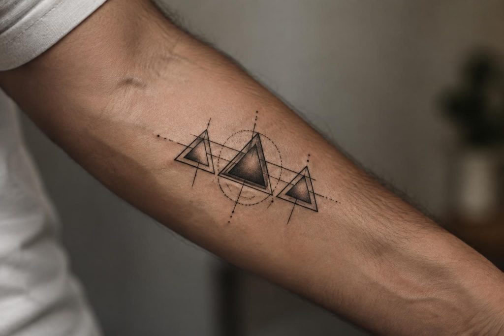 Tatouage famille symbole : signification des triangles et représentations